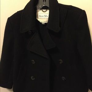 3/4 Sleeve Wool Cropped Coat